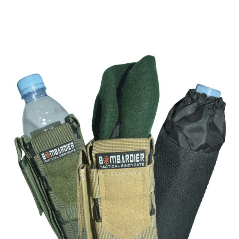 TERLARIS Tempat Baret dan Botol/Pria Polri Polisi TNI Satpolpp