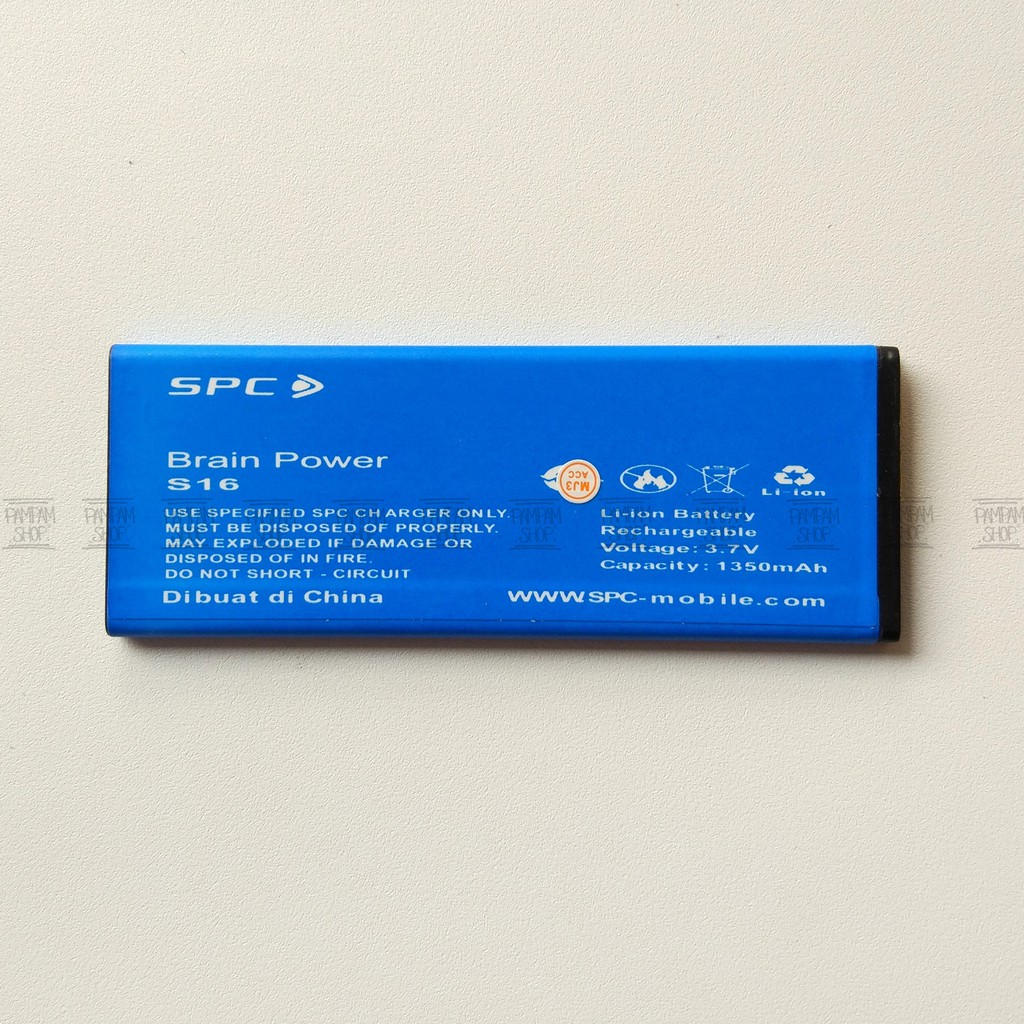 Baterai SPC S16 Diamond Original OEM Batre Batrai Battery S 16 Ori HP Diamon