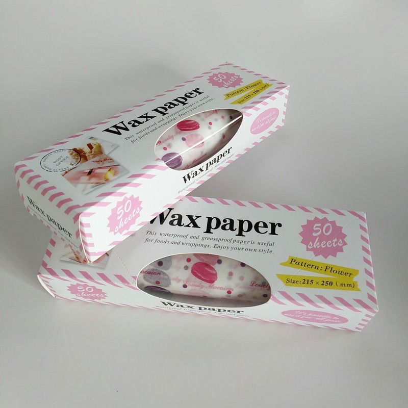 Kingsbakeware Food Wrapping / Wax Paper / Kertas Burger Nasi / Baking Paper Motif / Kertas Roti