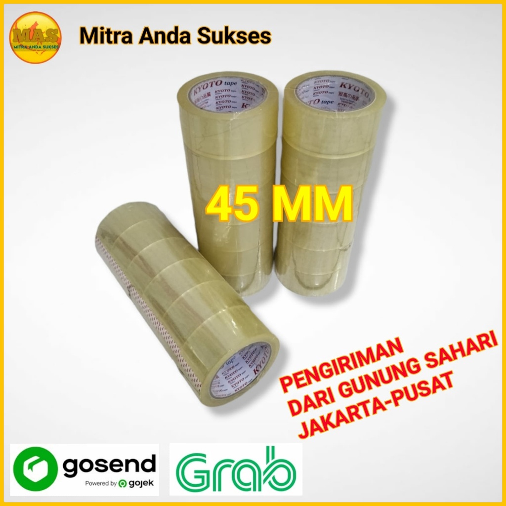 

LAKBAN BENING/COKLAT 45MM x 80 YARD MURAH