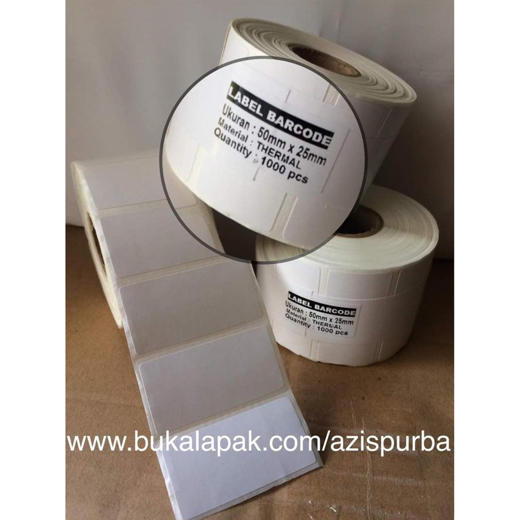 

Label Stiker Barcode Thermal 50x25mm - stiker label barcode direct thermal 50x25mm MURAH Se-