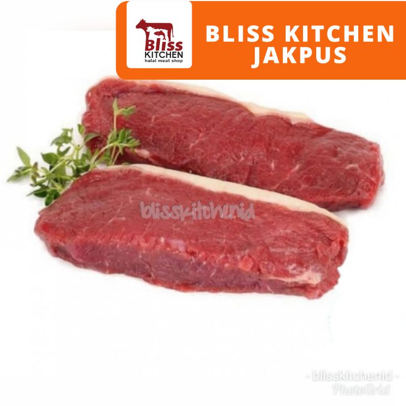 

Daging Sapi AUS Sirloin Beef Steak Impor Grade A pack 200gr