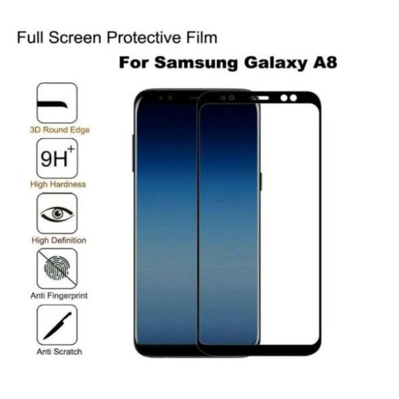 Tempered Glass Samsung J7 Pro/J7 prime/A6/A6+/A8/A8+ Full cover