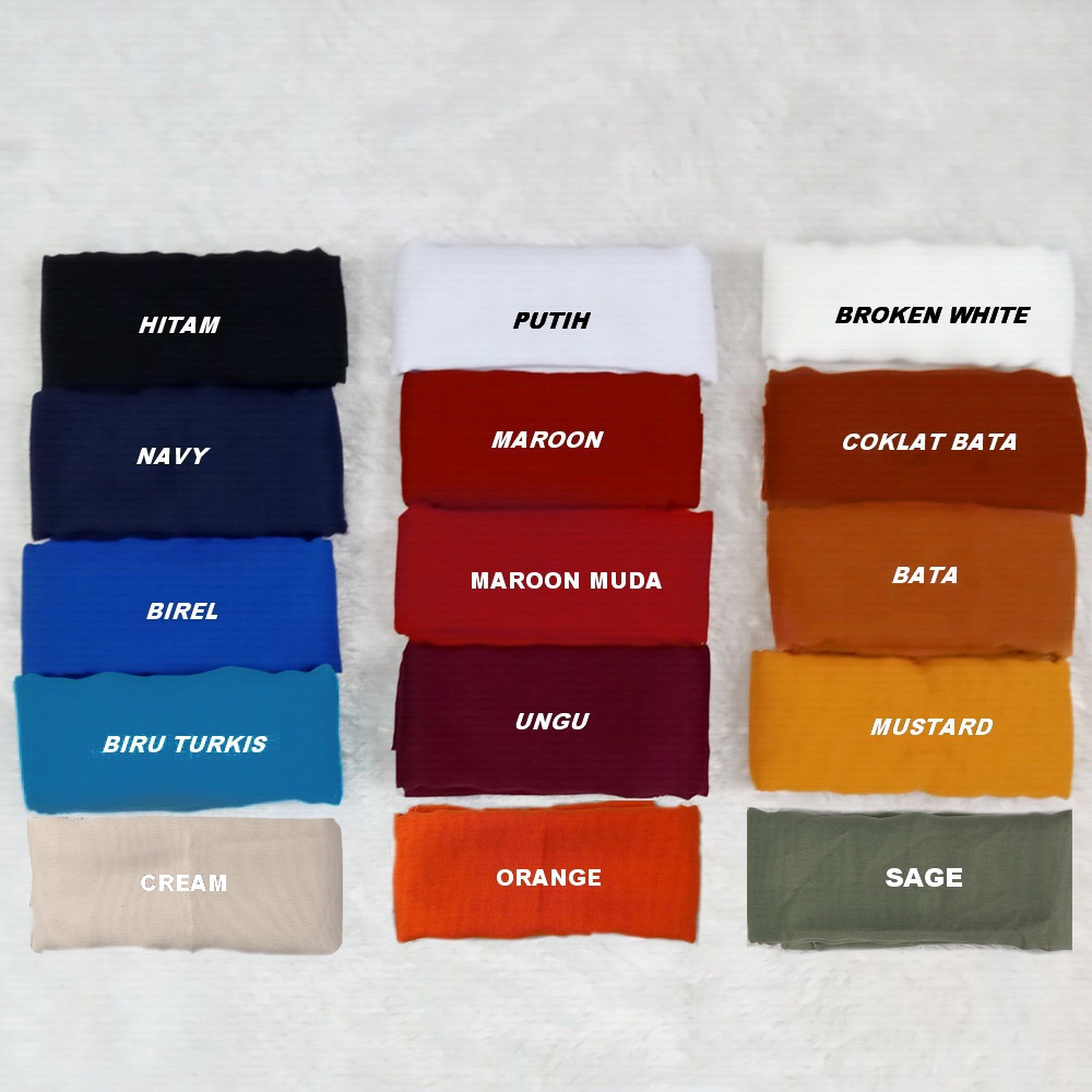 Bella Square Polycotton Hijab Segi Empat PART I