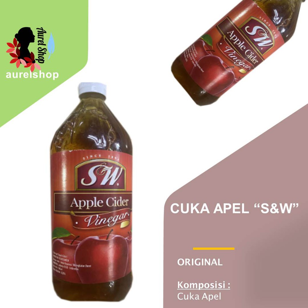 

S&W Cuka Apel kemasan botol 946 ml