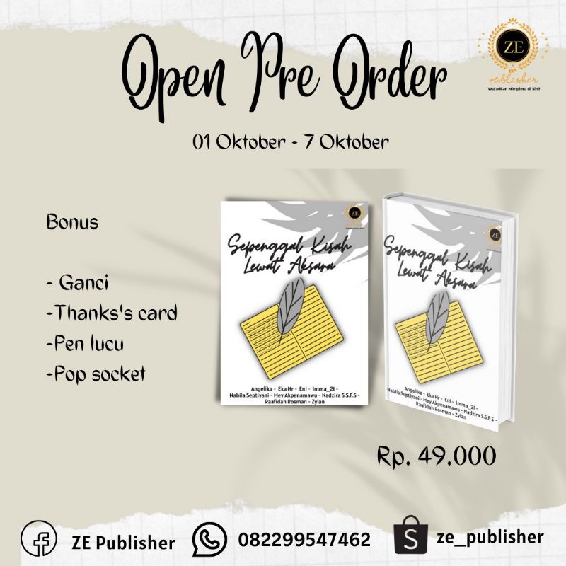 

Sepenggal Kisah Lewat Aksara