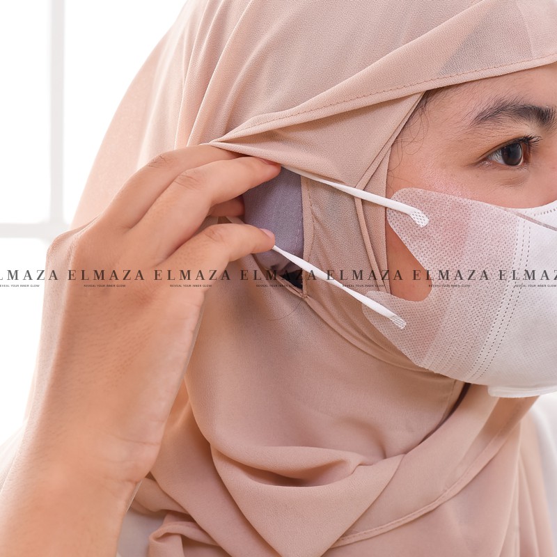 TRENDING Hijab Pashmina New Normal Pashmina Instan Instant Tanpa Pentul Lubang Telinga & Earphone By Elmaza Part 1-4