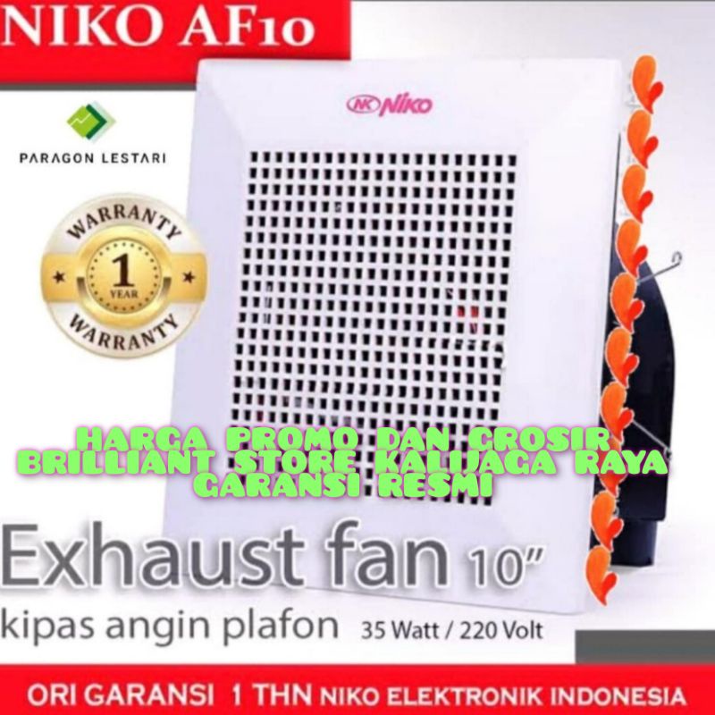 EXHAUST NIKO NK AF10 10INCH/ MAP BRILLIANT STORE KALIJAGA RAYA