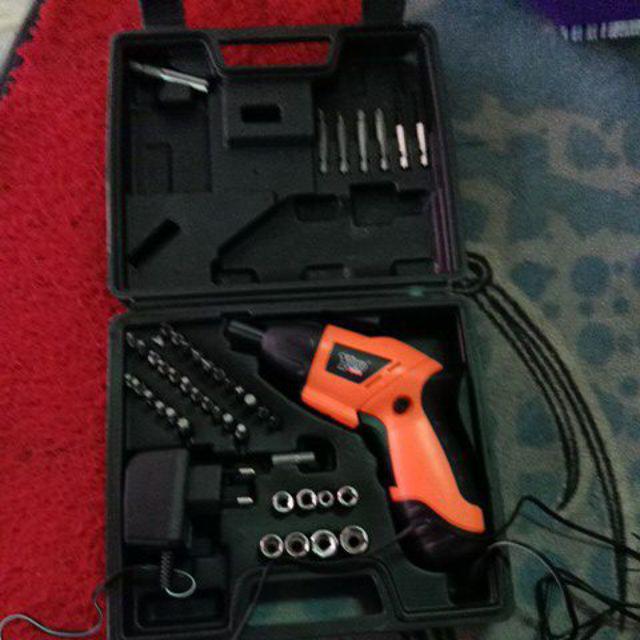 Bor Tanpa Kabel Obeng Elektrik Cordless Rechargeable Screwdriver Ydd