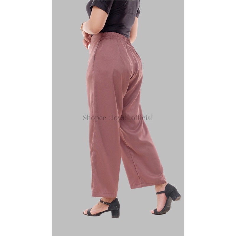 Loyal Celana Kulot Highwaist Kulot Wanita Kulot Katun M L XL