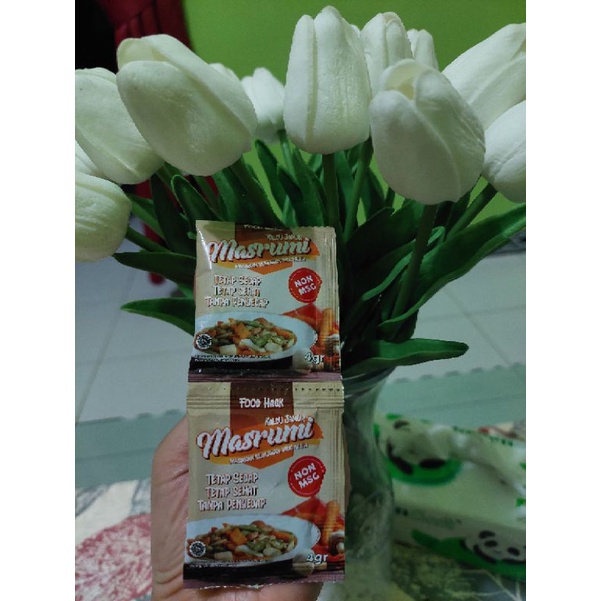 

Kaldu Jamur MASRUMI/ Kaldu non MSG/ 1 pack 36 sachet