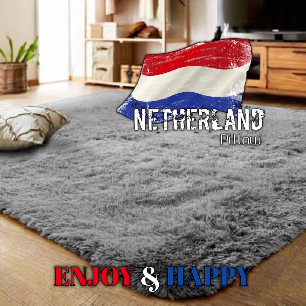 Karpet Bulu Rasfur Ukuran 160 x 100cm/Karpet Folypoam Termurah/Pillow Busa Premium Tebal 5,5Cm Jumbo