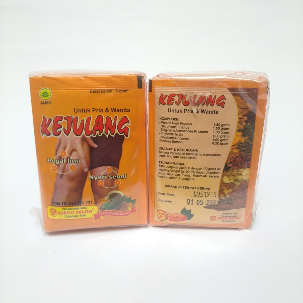 Jamu Super Serbuk Kejulang Nyeri Sendi dan Tulang Sabdo Palon Isi 10 Sachet