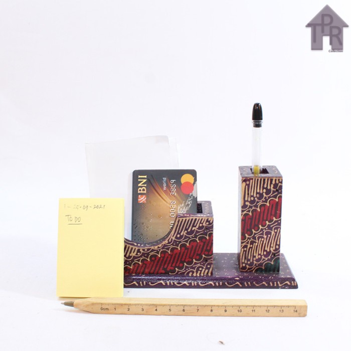Kayu Batik | Tempat Ballpoint Notes / Kartu Nama Dll.