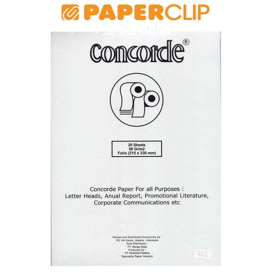 

KERTAS CONCORDE 80508 90GR FOLIO ISI 20