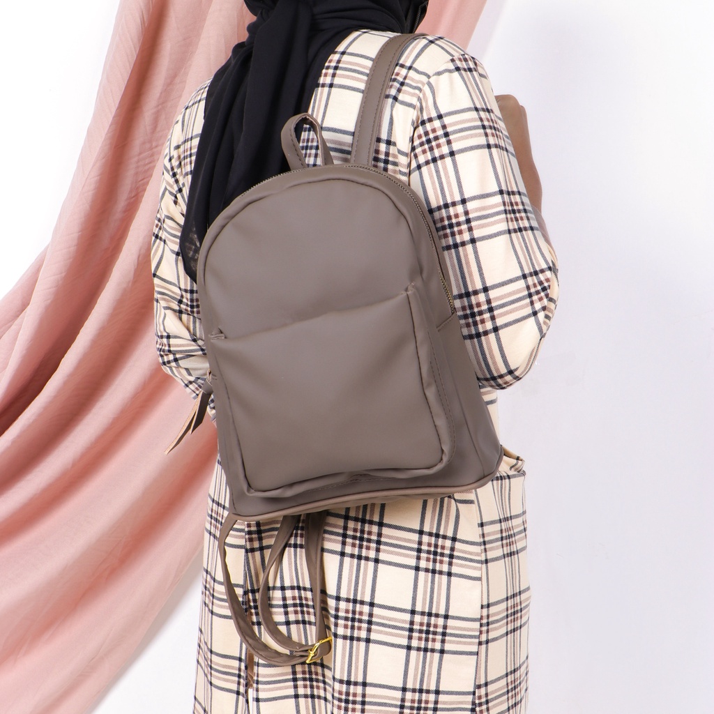 ESCORT - JS_TAS TAS RANSEL BATAM WANITA MINI BAG KOREA KULIAH SEKOLAH KERJA TA126B5 STEIN