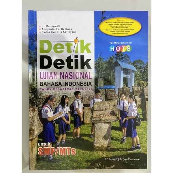 Buku Detik Detik Ujian Nasional Bahasa Indonesia/ Bahasa Inggris SMP/MTS-1