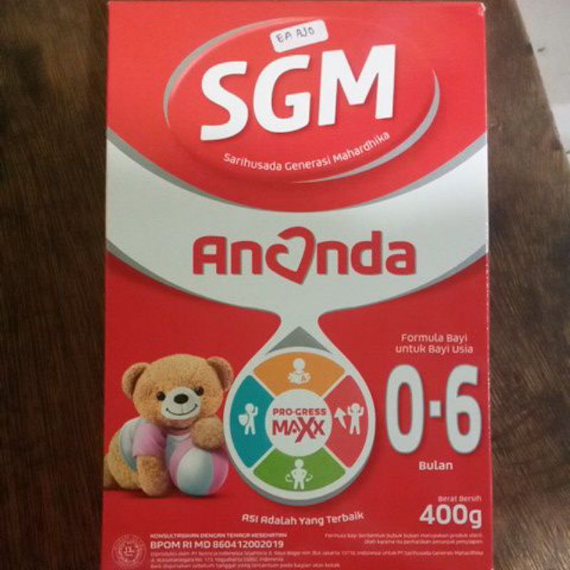 

Susu SGM ANANDA 0-6bln/ Susu formula/ Susu bayi