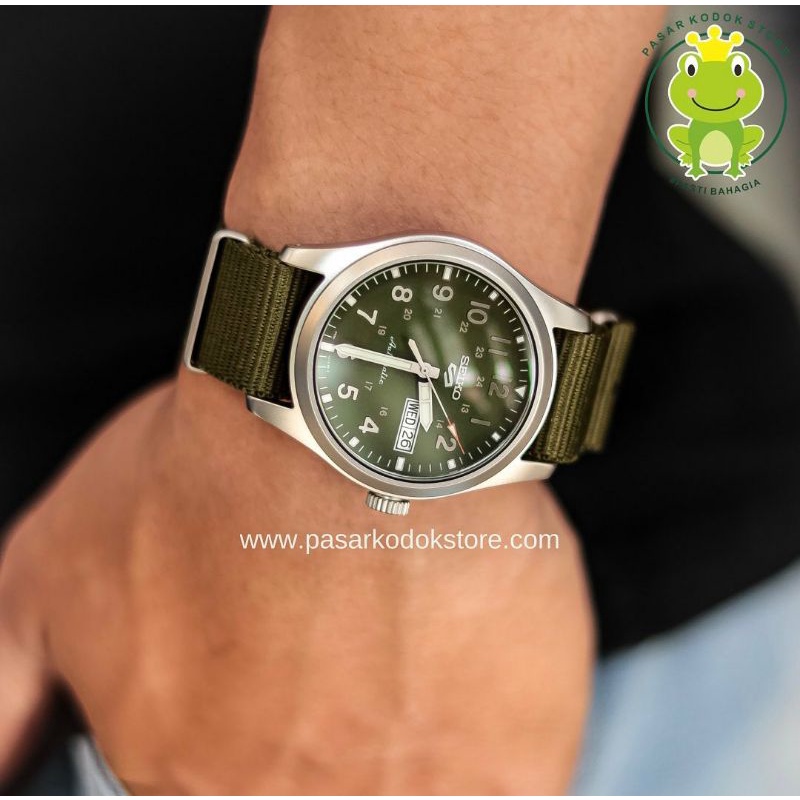 SEIKO 5 SRPG33K1 AUTOMATIC ARMY DIAL NYLON STRAP