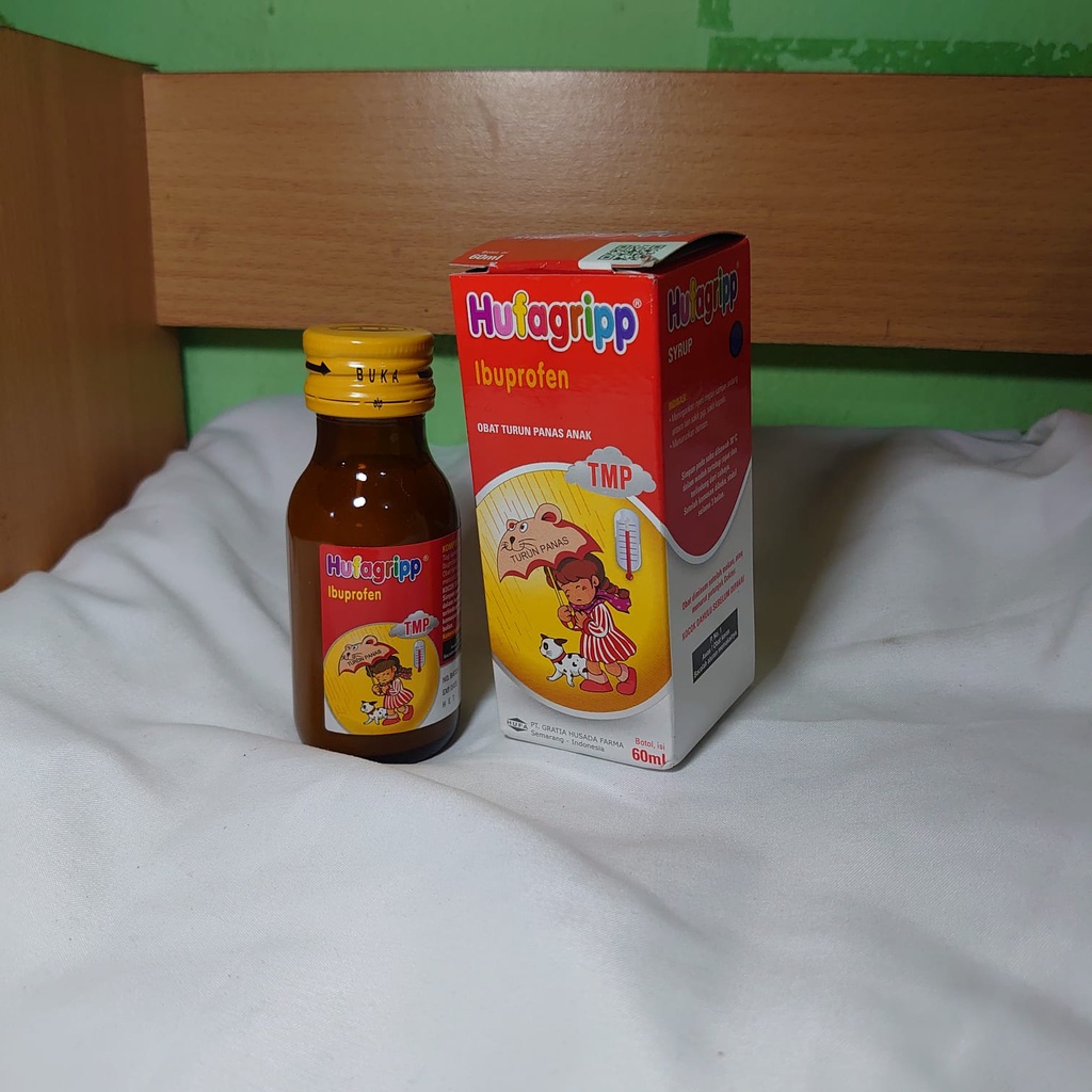 Obat Flu Demam Turun Panas Anak HUFAGRIP TMP merah syrup 60 ml