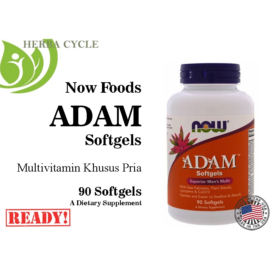 Now Food Adam Multivitamin Pria Superior 90 Softgels Now Multivit Pria