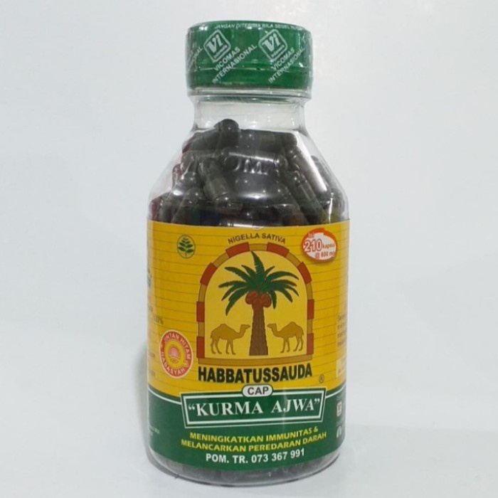 RAMBUT-VITAMIN-SUPLEMEN- HABATUSAUDA OIL 210 KAPSUL AJWA -SUPLEMEN-VITAMIN-RAMBUT.