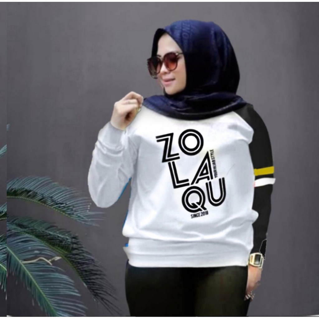 ( lagi promo) ZLQ 3XL  2XL / XXXL SUPER JUMBO LENGAN PANJANG SWEATER WANITA ATASAN KASUAL