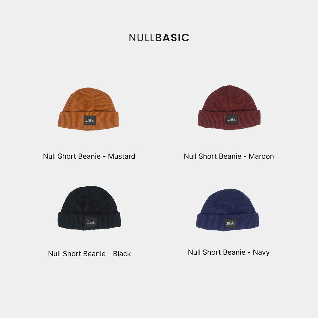 Short Beanie Nullbasic | Kupluk | Kupluk Pria | Beanie Hat