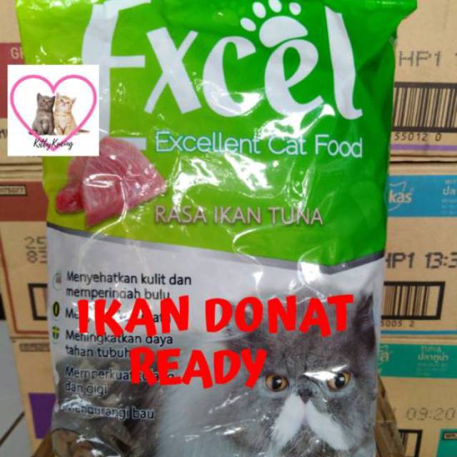 Makanan Kucing EXCEL TUNA 10KG @500Gram Freshpack