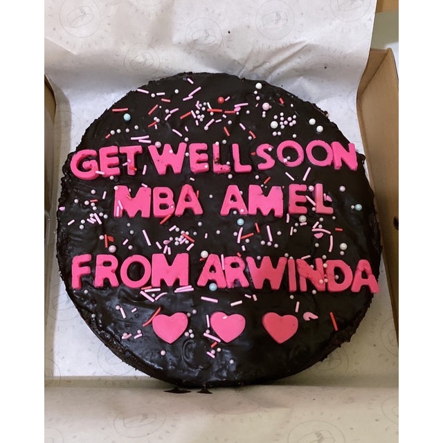 

brownies text glam bulat