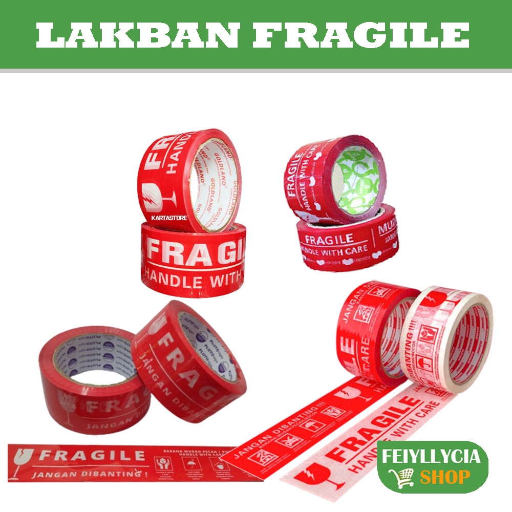 

LAKBAN - FRAGILE - MASKOT - RED FRAGILE