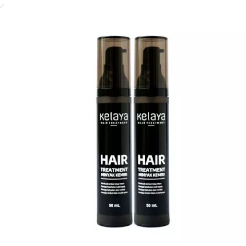 Shampo KELAYA HAIR TREATMENT SHAMPOO perawatan rambut rontok 250 ml ORIGINAL paket Komplit hair serum minyak kemiri-2 Minyak Kemiri