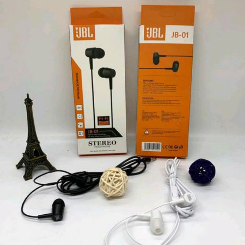 Handsfree Headset JB01 Earphone JB-01 Bass