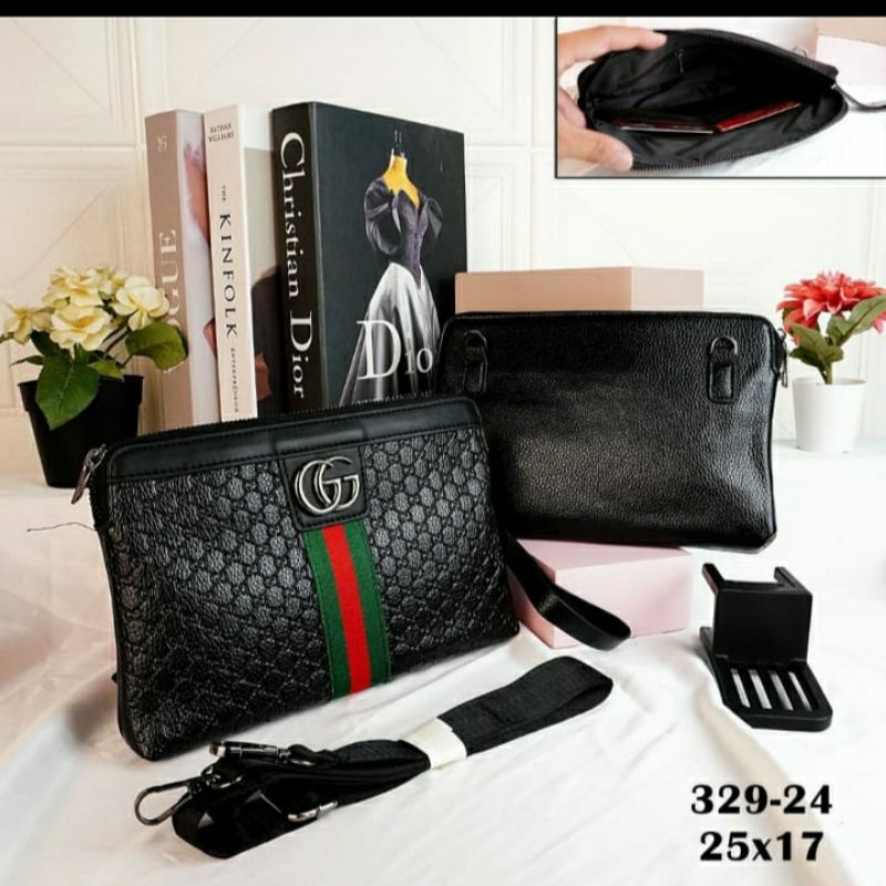 Clutch Wanita gucci WR 1 model 329-24 Tas Slempang super premium.