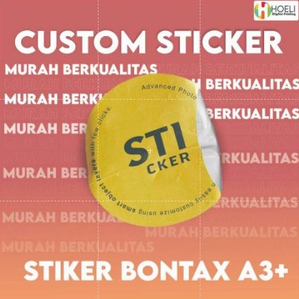 

Cetak Stiker Custom Bontax A3+/Cetak Stiker Bontax/Stiker Tahan Air+Cutting