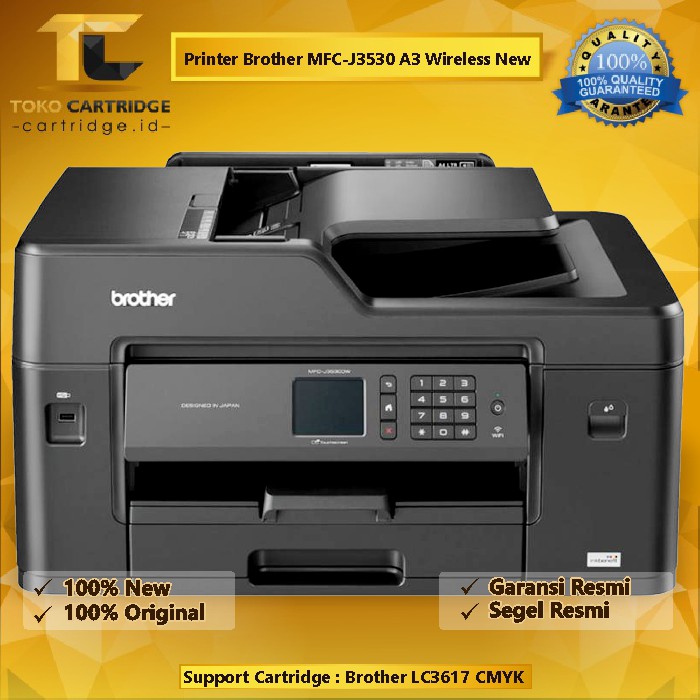 Printer Bro MFC-J3530 Ink Benefit Inkjet A3 All-in-One New