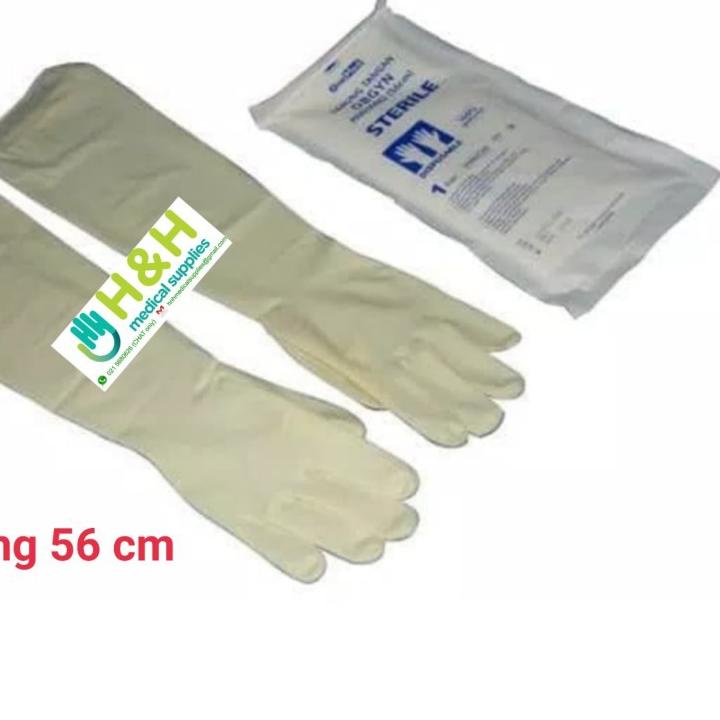 ✼ /Sarung Tangan OBGYN Steril 56 cm / Sarung Tangan Obgyn ➥