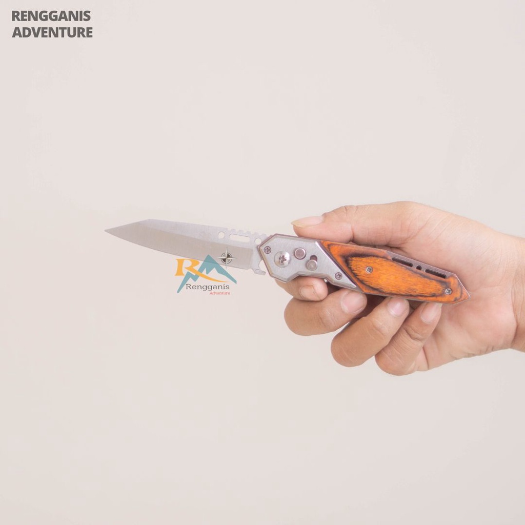 Pisau Dapur Lipat KNIFEZER DOME BLADE 57HRC 7RXEWWH SILVER Pisau Camping Outdoor Gunung