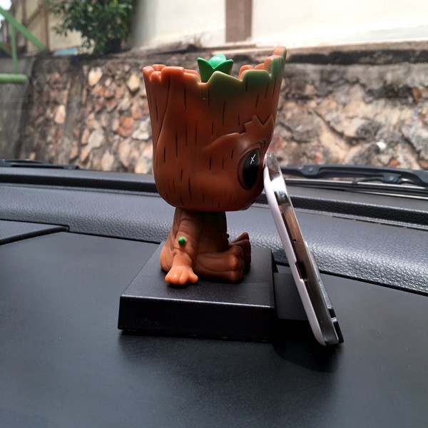 Boneka Figure Miniatur Pajangan Mobil Stand GROOT GUARDIAN OF GALAXY Goyang Kepala Shacking Head Toy