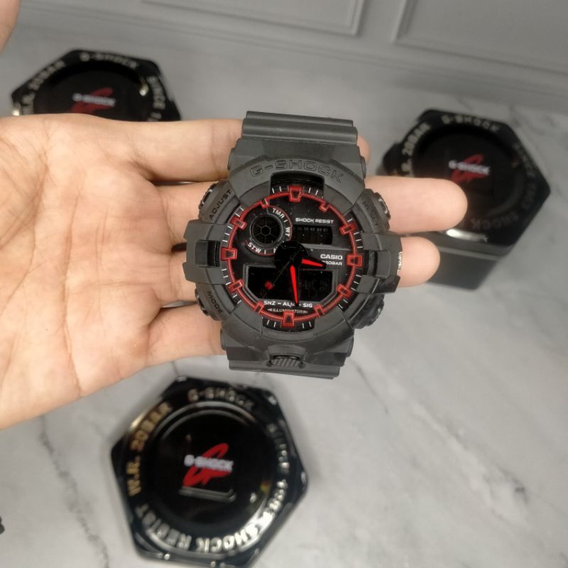 JAM TANGAN G-SHOCK TALI DUA WARNA FREE BOX