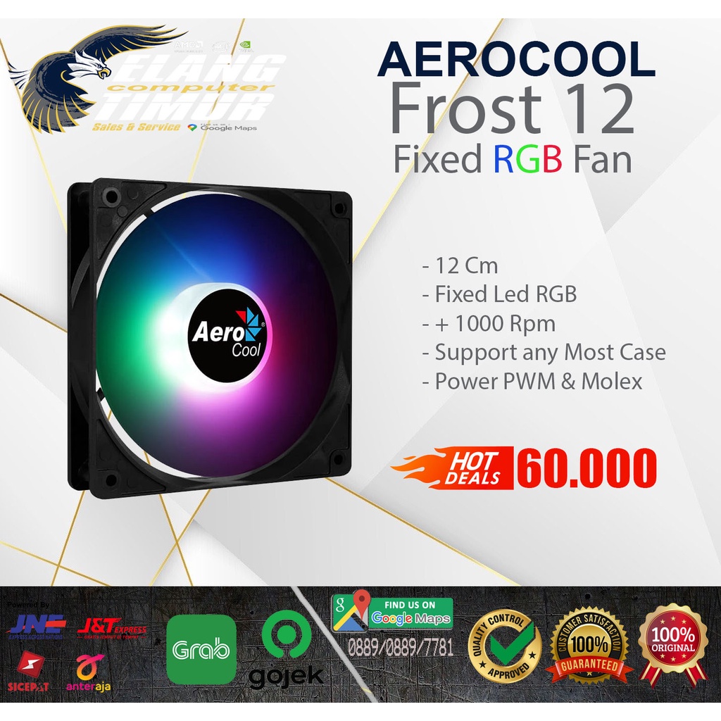 Jual Aerocool Frost 12 Kipas Rgb Fan Casing Rgb 12cm Shopee Indonesia 