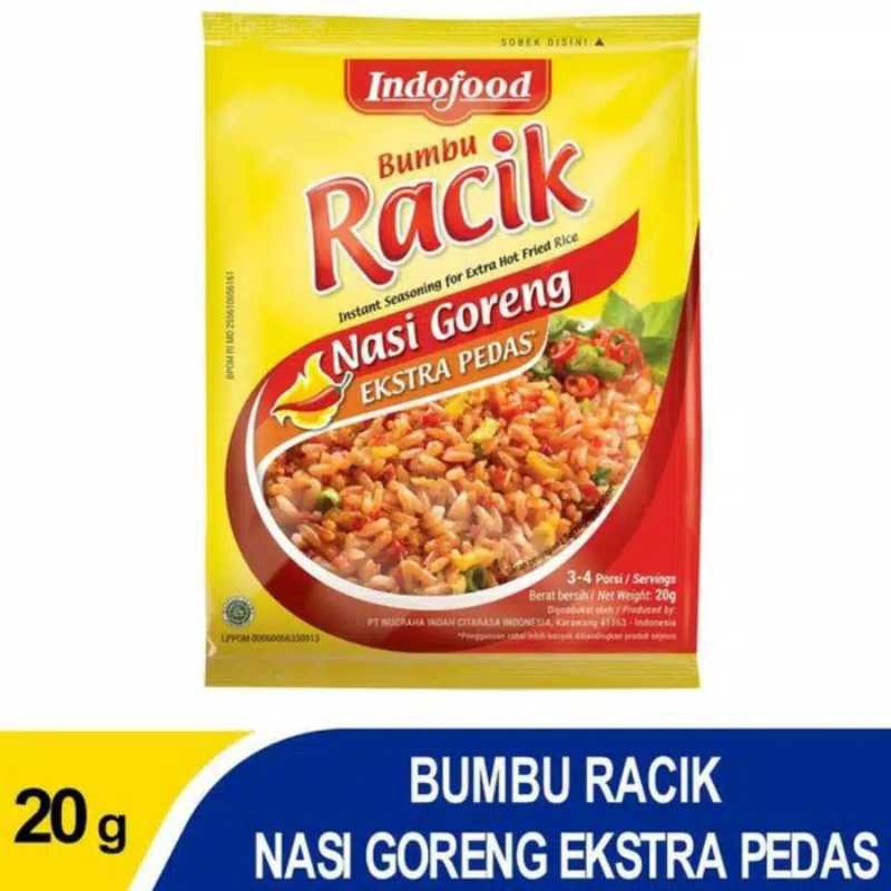 

Bumbu Racik Indofood Nasi Goreng Extra Pedas 20gr
