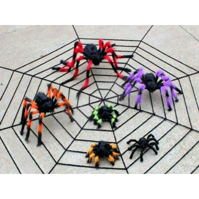 Promo Seller Halloween Jumbo Laba Laba Spider 75cm Labalaba Besar Shopee Indonesia