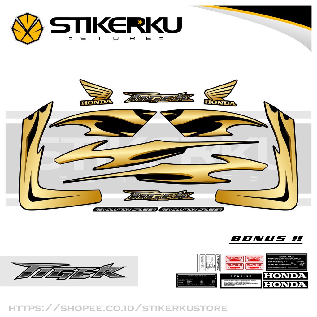 STRIPING TIGER REVO 2008 - 2010 / STIKER TIGER REVO / STICKER TIGER REVO / SETIKET TIGER REVO / STIP