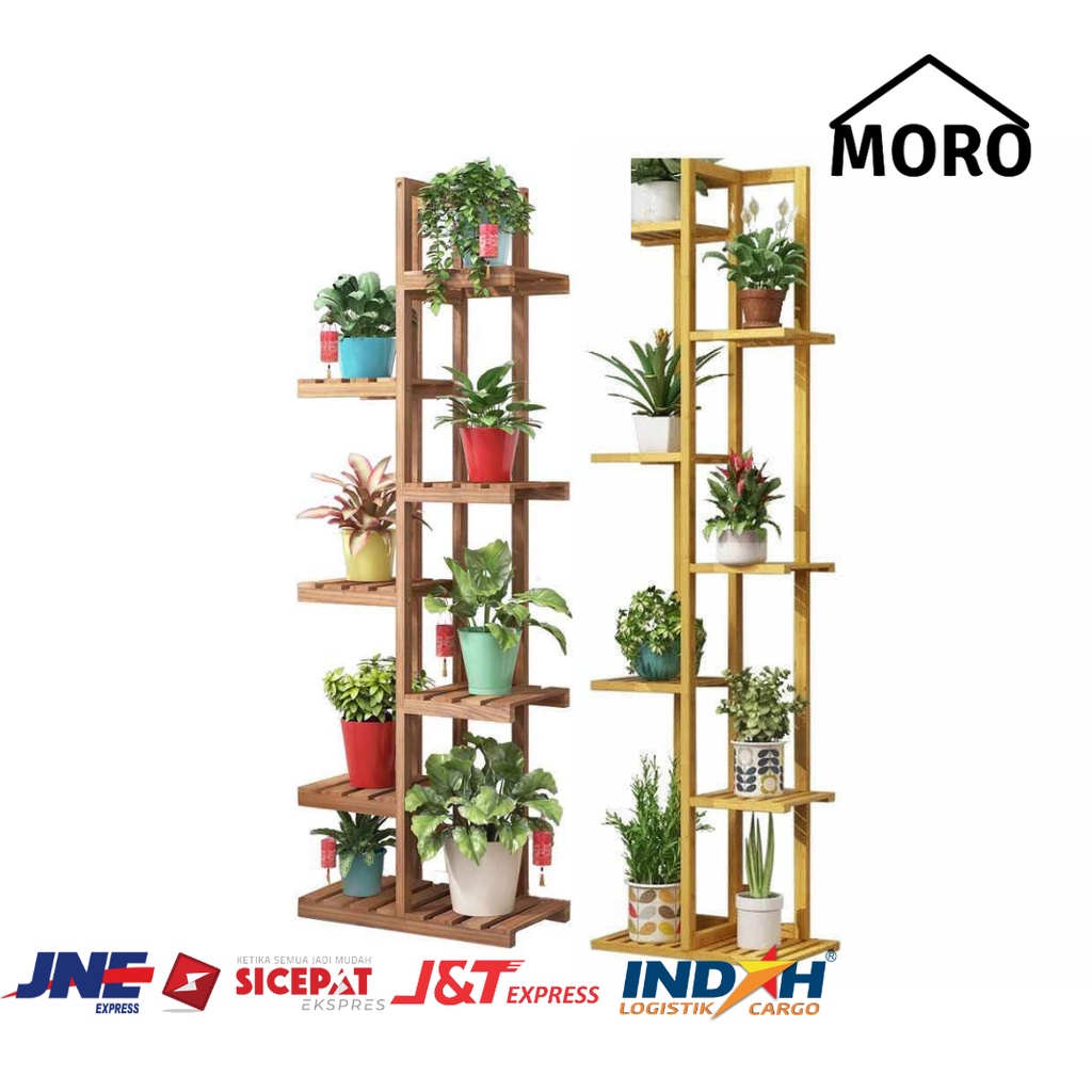 Jual Rak Bunga Kayu Susun Minimalis Wooden Flower Rack Wfr 020