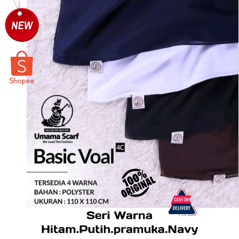 Jilbab segi empat/Kerudung sekolah segi empat polos/Jilbab voal segi empat sekolah /Jilbab umama Ori