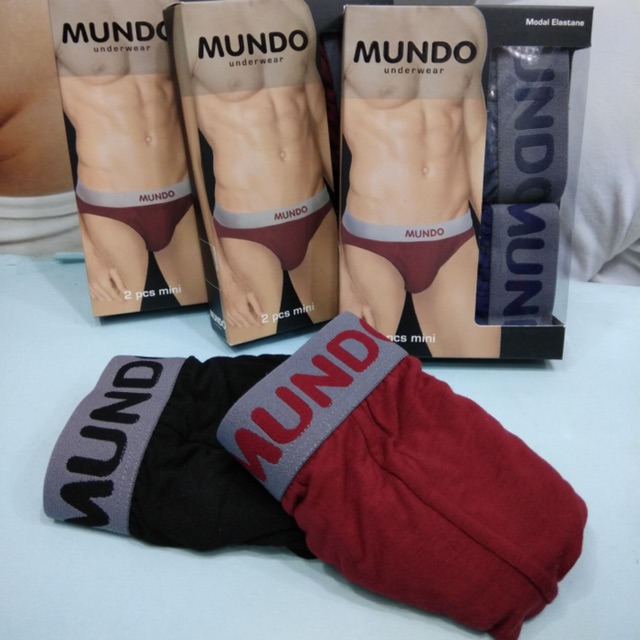 Celana dalam pria branded original MUNDO best quality ready all sizes and colors new arrival
