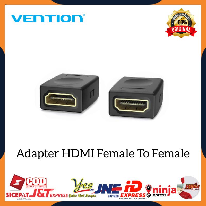 [COD] VENTION H380HDFF CONECTOR KONEKTOR ADAPTER SAMBUNGAN KABEL HDMI FEMALE TO HDMI FEMALE HDMI F-F VENTION ORIGINAL