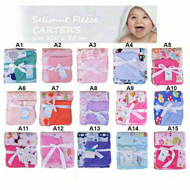 Selimut Bayi Jumbo Double Fleece BOLAK BALIK 102x76 cm CaterLove | Selimut Anak, Balita TANPA TOPI