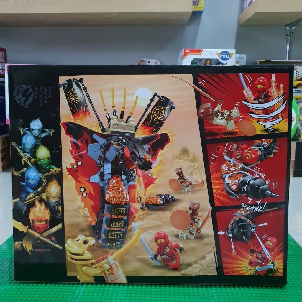 harga grosir Mainan Brick Merk Jisi 4017 Ninja Go Fire Fang - setara decool